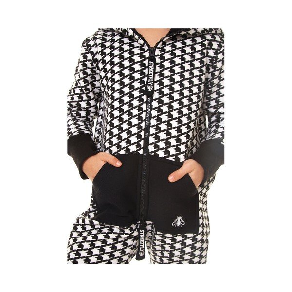 Čierno-biely detský domáci overal Streetfly, pre deti 4-5 rokov-image-1