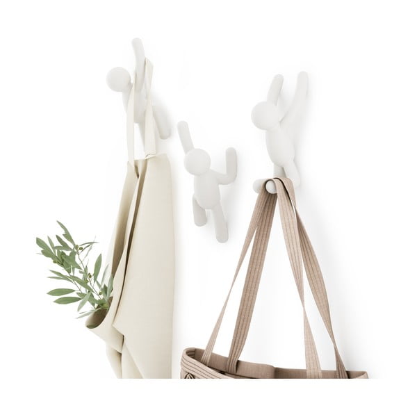 Nástenné plastové háčiky v súprave 3 ks Buddy - Umbra-image-4