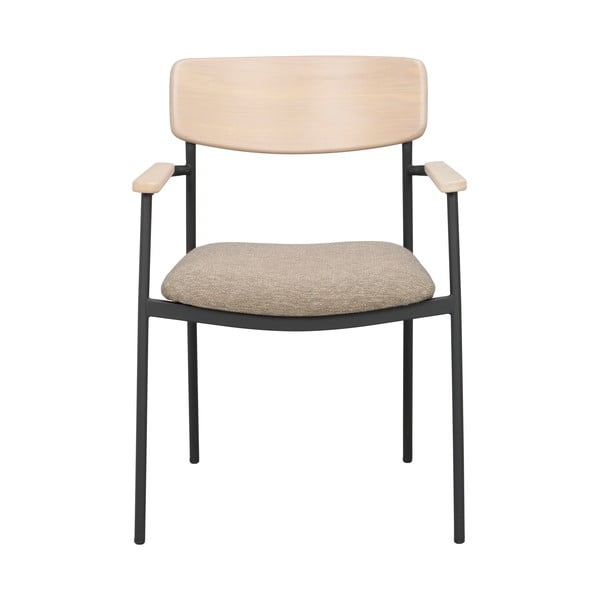 Jedálenská stolička v béžovo-prírodnej farbe v súprave 2 ks Maymont – Rowico-image-2