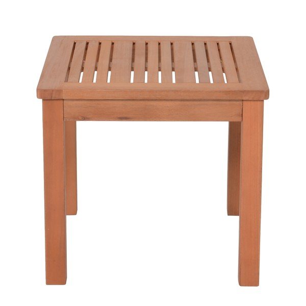 Záhradný odkladací stolík z eukalyptového dreva 44x44 cm Tucson – Garden Pleasure-image-1