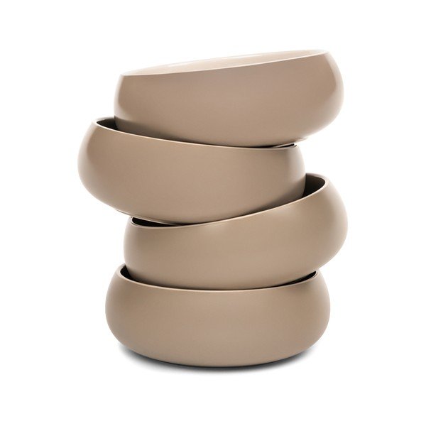 Béžové polievkové/ramen misky v súprave 4 ks z kameniny 1 l Terra Vira – Bonami Selection-image-2