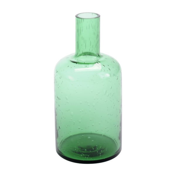 Zelená váza zo skla s bublinkami ComingB