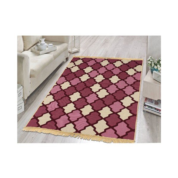 Fialovo-béžový koberec Ya Rugs Claret, 120 x 180 cm-image-1