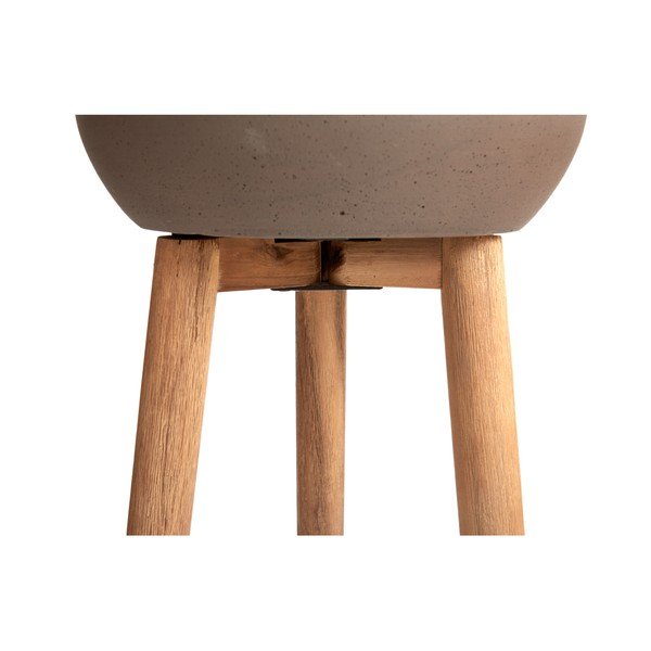 Hnedý kvetináč Kave Home Stahl, výška 86 cm-image-3