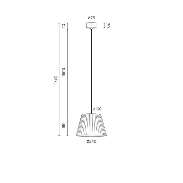 Béžové závesné svietidlo Sotto Luce Kami, ⌀ 16 cm-image-2
