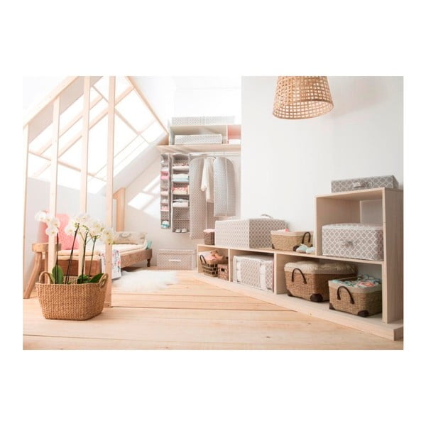 Béžový úložný box so zipsom Compactor, dĺžka 46 cm-image-2