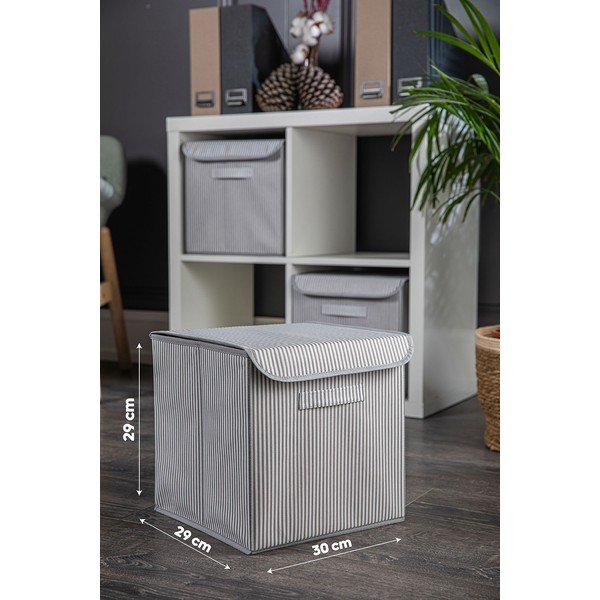 Látkový úložný box s vekom - Mioli Decor-image-2