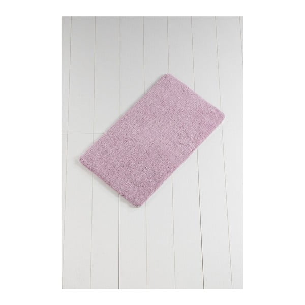 Ružovofialová kúpeľňová predložka Minto Duratto, 100 × 60 cm