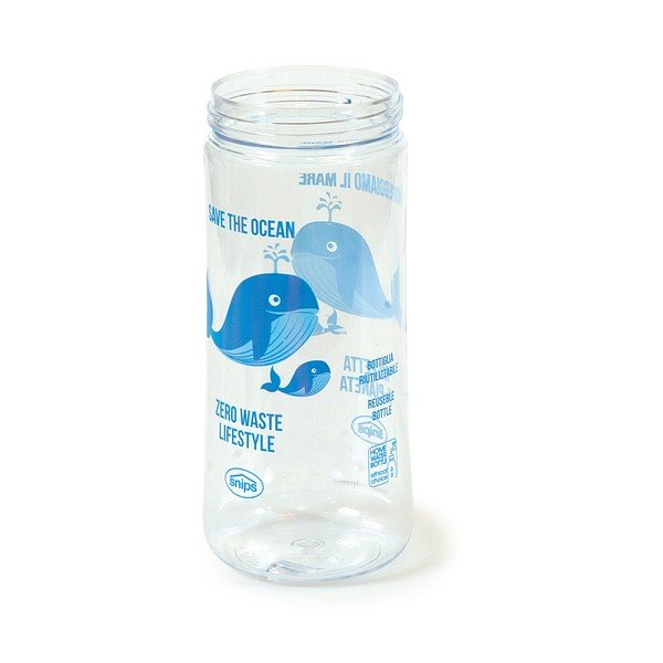 Modrá fľaša na vodu Snips Whale, 500 ml-image-2
