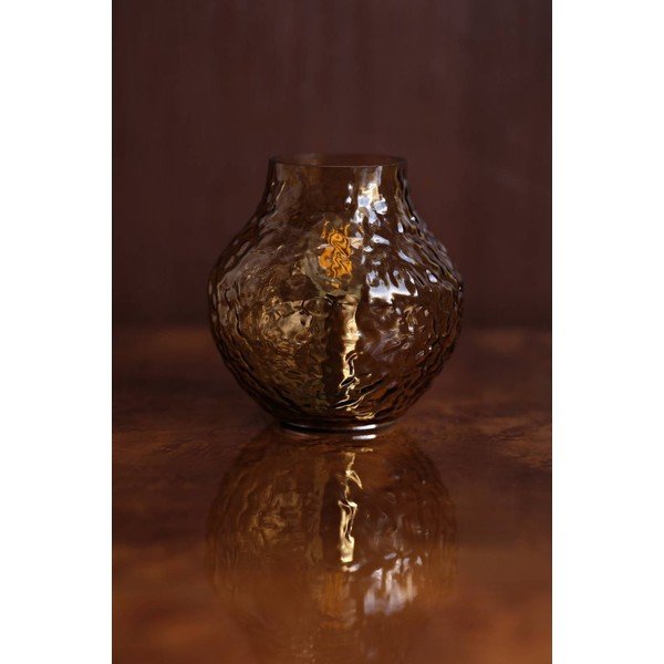 Jantárová sklenená stolová lampa (výška  15 cm) Breen – Jotex-image-2