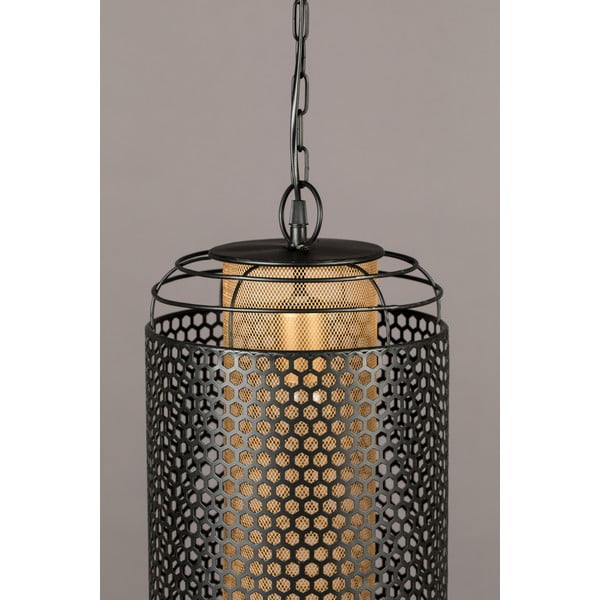 Čierne závesné svietidlo s kovovým tienidlom ø 25.5 cm Archer - Dutchbone-image-3