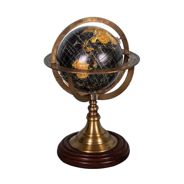 Dekoratívny glóbus s podstavcom z palisandrového dreva Antic Line Globe, ø 17 cm