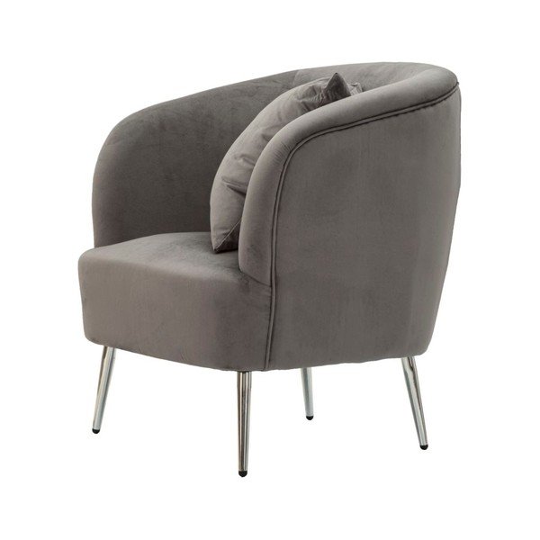 Sivé zamatové kreslo Silvery – Mauro Ferretti-image-3