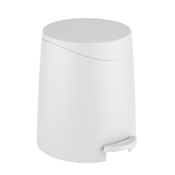 Biely pedálový plastový odpadkový kôš 3 l Portes – Allstar