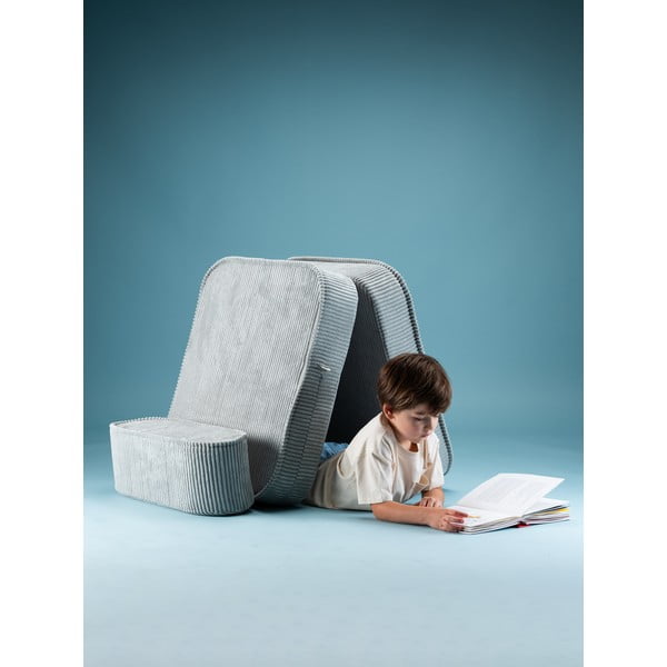 Menčestrové detské kresielko v mentolovej farbe Flip – Wigiwama-image-1