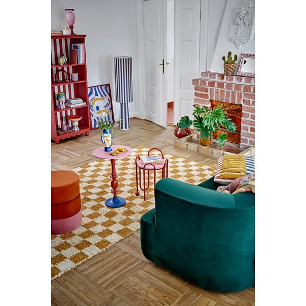 Béžový/jantárový bavlnený koberec 140x200 cm Chola – Bloomingville-image-1