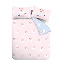 Ružové obliečky na dvojlôžko 200x200 cm Vintage Christmas Santa – Catherine Lansfield