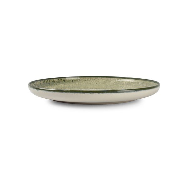 Zelený/krémovobiely kameninový tanier ø 27 cm Gravel – ONA-image-2