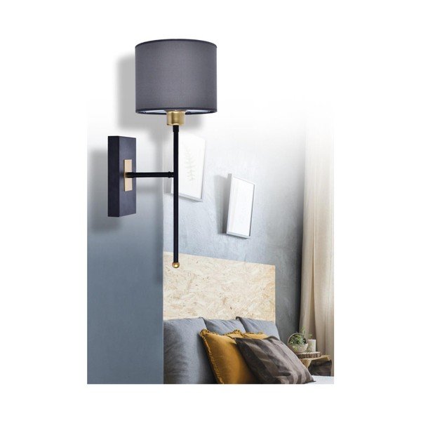 Čierne/sivé nástenné svietidlo Sconce T - Magenta Home-image-1
