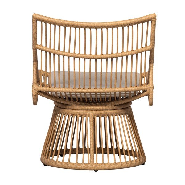 Z umelého ratanu záhradné kreslo v prírodnej farbe Alatna – WOOOD-image-4