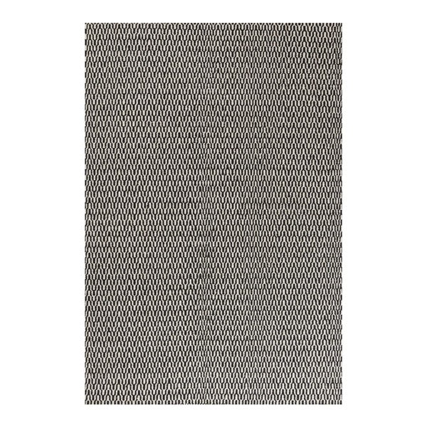 Vlnený koberec Charles Black White, 160x230 cm