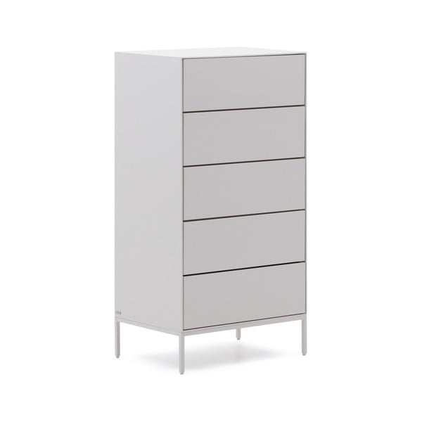 Biela vysoká komoda 60x114 cm Vedrana – Kave Home-image-2