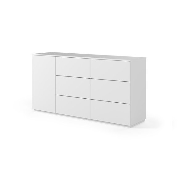 Biela komoda s dverami a 6 zásuvkami Join - TemaHome-image-2