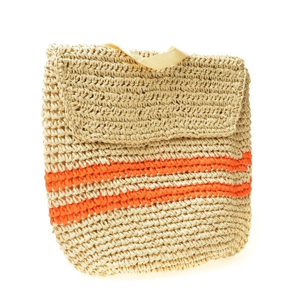 Dámsky slamený batoh Mangotti Bags Orange-image-3