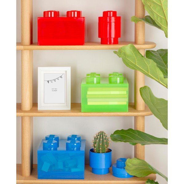 Červený plastový detský úložný box 25x25x18 cm – LEGO®-image-1