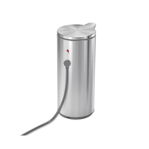 Bezdotykový oceľový dávkovač mydla v matne striebornej farbe 266 ml – simplehuman-image-3