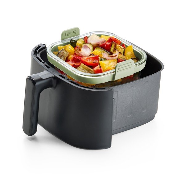 Sklenená forma do teplovzdušnej fritézy 18,5x17,5 cm – Lékué-image-3