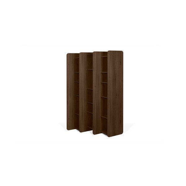 Knižnica v dekore orechového dreva TemaHome Twin, výška 187 cm-image-3
