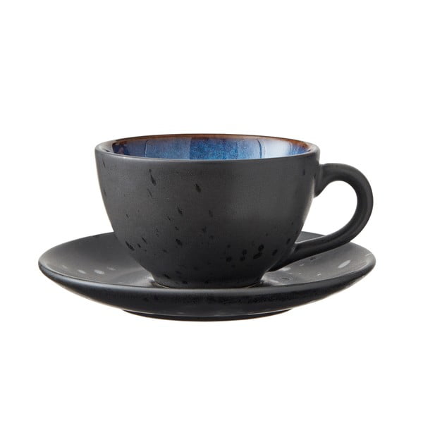 Čierne/tmavomodré keramické šálky v súprave 4 ks 240 ml Gastro Black/Mix – Bitz-image-4