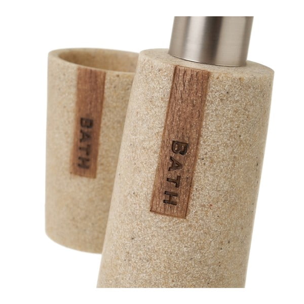 Béžová súprava doplnkov do kúpeľne – Casa Selección-image-3