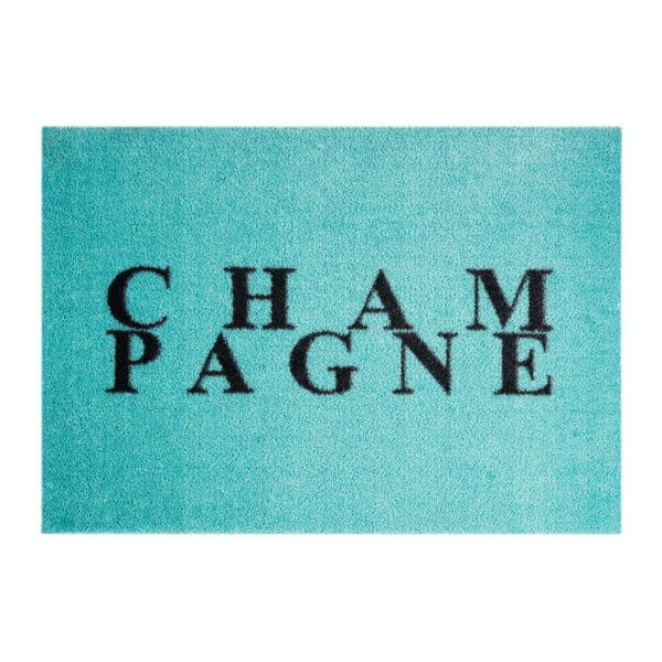 Modrá rohožka Mint Rugs StateMat Champagne, 50 × 75 cm