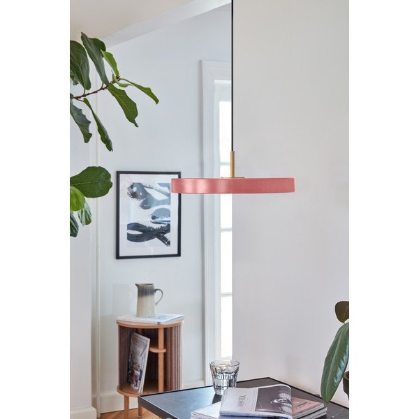 Ružové LED závesné svietidlo s kovovým tienidlom ø 31 cm Asteria Mini – UMAGE-image-1