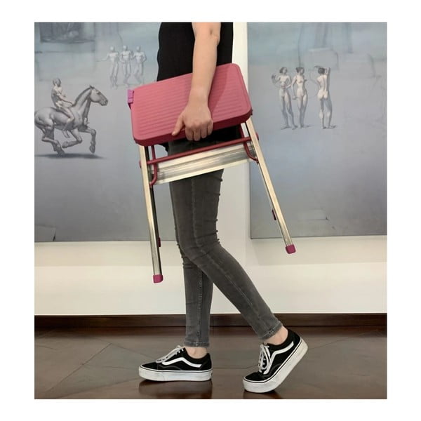 Kovové schodíky 47 cm M2 ALU Taburete – Rolser-image-1