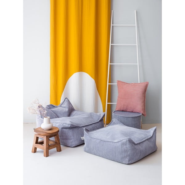 Modrý menčestrový detský sedací vak Chair – Wigiwama-image-3