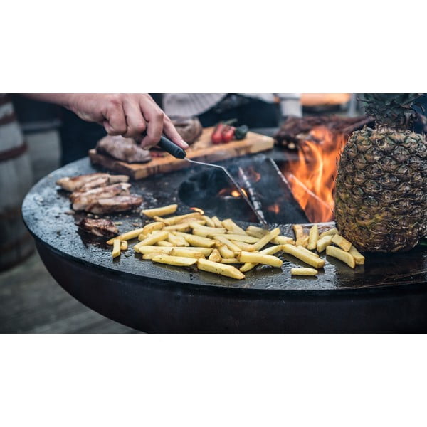 Hnedý vonkajší gril na drevo Remundi Nero S, ø 62 cm-image-3