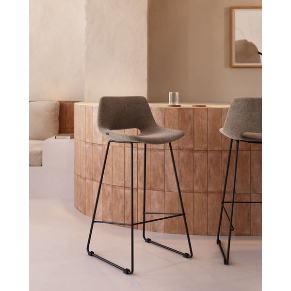 Svetlohnedá barová stolička (výška sedadla 76 cm) Zahara – Kave Home-image-1