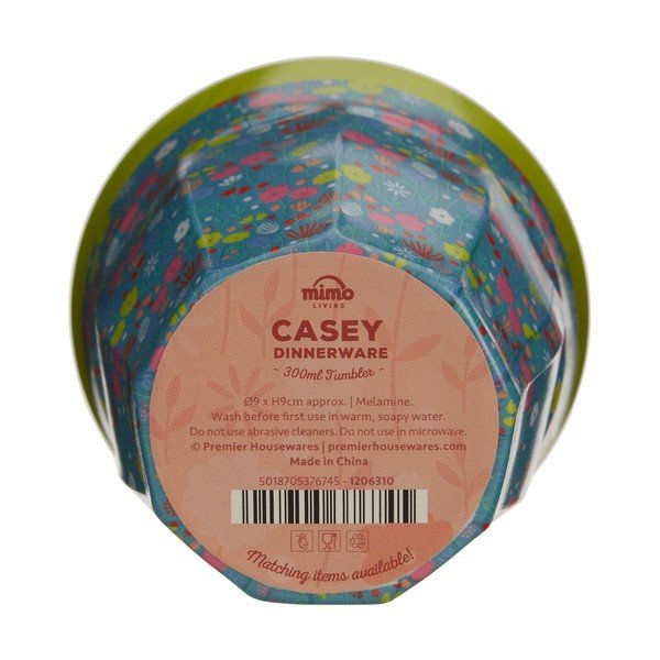 Modrý hrnček s motívom kvetín Premier Housewares Casey, 3 dl-image-3