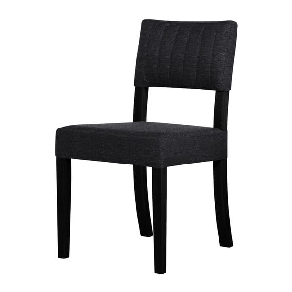 Čierna stolička s čiernymi nohami Ted Lapidus Maison Néroli