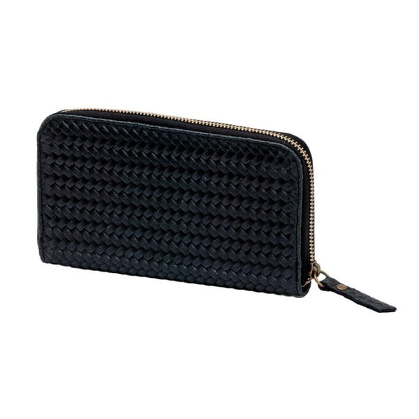 Čierna peňaženka z pravej kože Andrea Cardone Cahlia