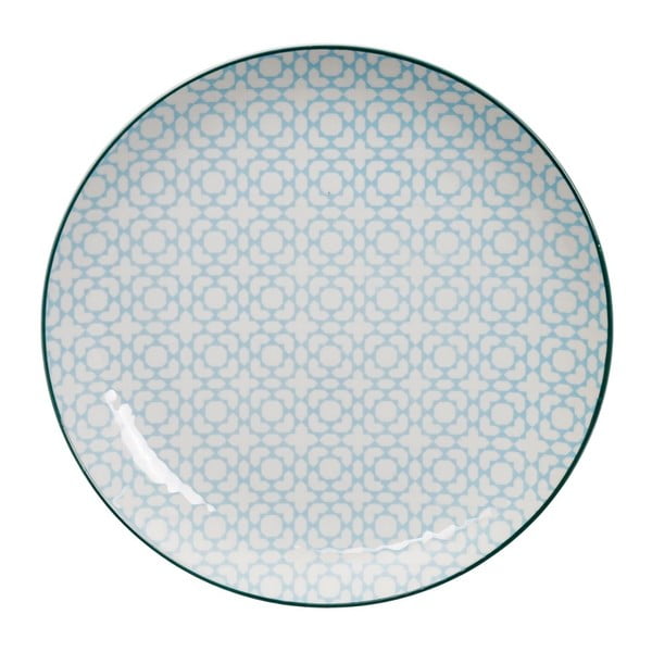 Modrý tanier Tokyo Design Studio Geo Eclectic, 25,7 cm
