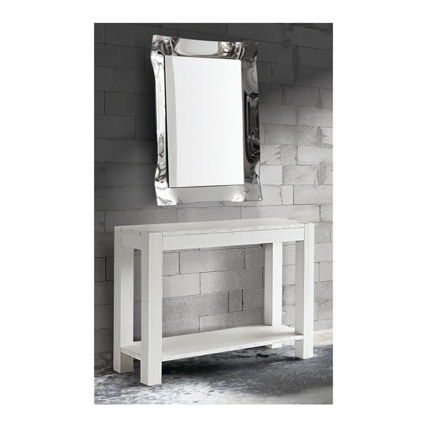 Biely konzolový stolík z jedľového dreva Castagnetti Fir