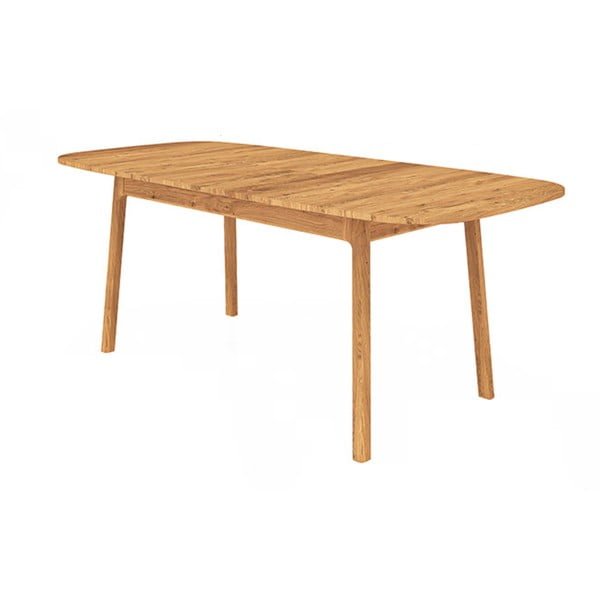 Jedálenský stôl z dubového dreva v prírodnej farbe 90x200 cm Twig – The Beds