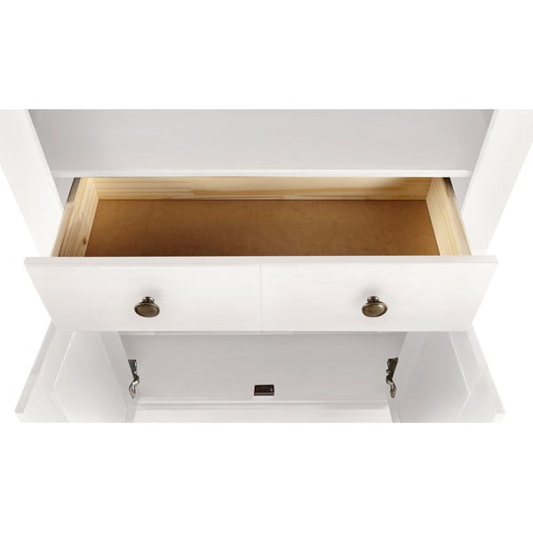 Biela knižnica z borovicového dreva 181x31 cm Mille – Støraa-image-4