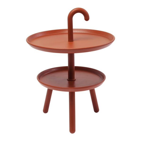 Oranžový odkladací stolík Kare Design Jacky, ⌀ 42 cm