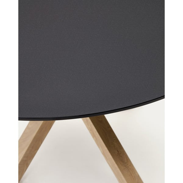 Okrúhly jedálenský stôl so sklenenou doskou ø 120 cm Argo – Kave Home-image-3