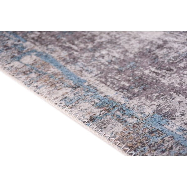 Modrý prateľný behúň 80x200 cm Abstract Colors Blue – Vitaus-image-2